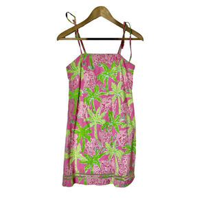 Vintage Lilly Pulitzer Taboo Elephant Palm Print Sundress Girl’s 14 Preppy Party